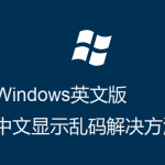 Windows英文版-運(yùn)行程序-顯示界面中文亂碼的解決方法